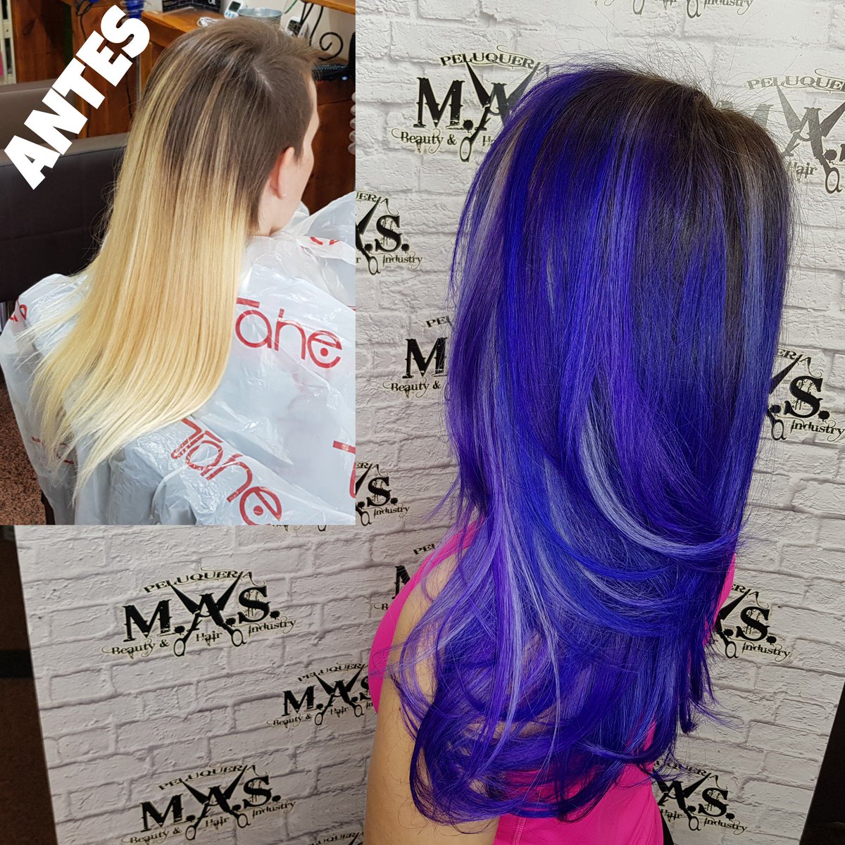 PeluqueriaMAS's tweet photo. Cabello azul y violeta en Peluquerรญa M.A.S. en Fuengirola. TLF.952667899.
#pelomorado #violethair #bluehair #hair #bluehairdontcare #hairstyle #blue #bluehairedgirl #bluehairgirl #bluehaircolor #haircolor #bluehairdye #bluehairs #bluehairedbeauty #bluehairstyle https://t.co/CRZyDzhJhg
