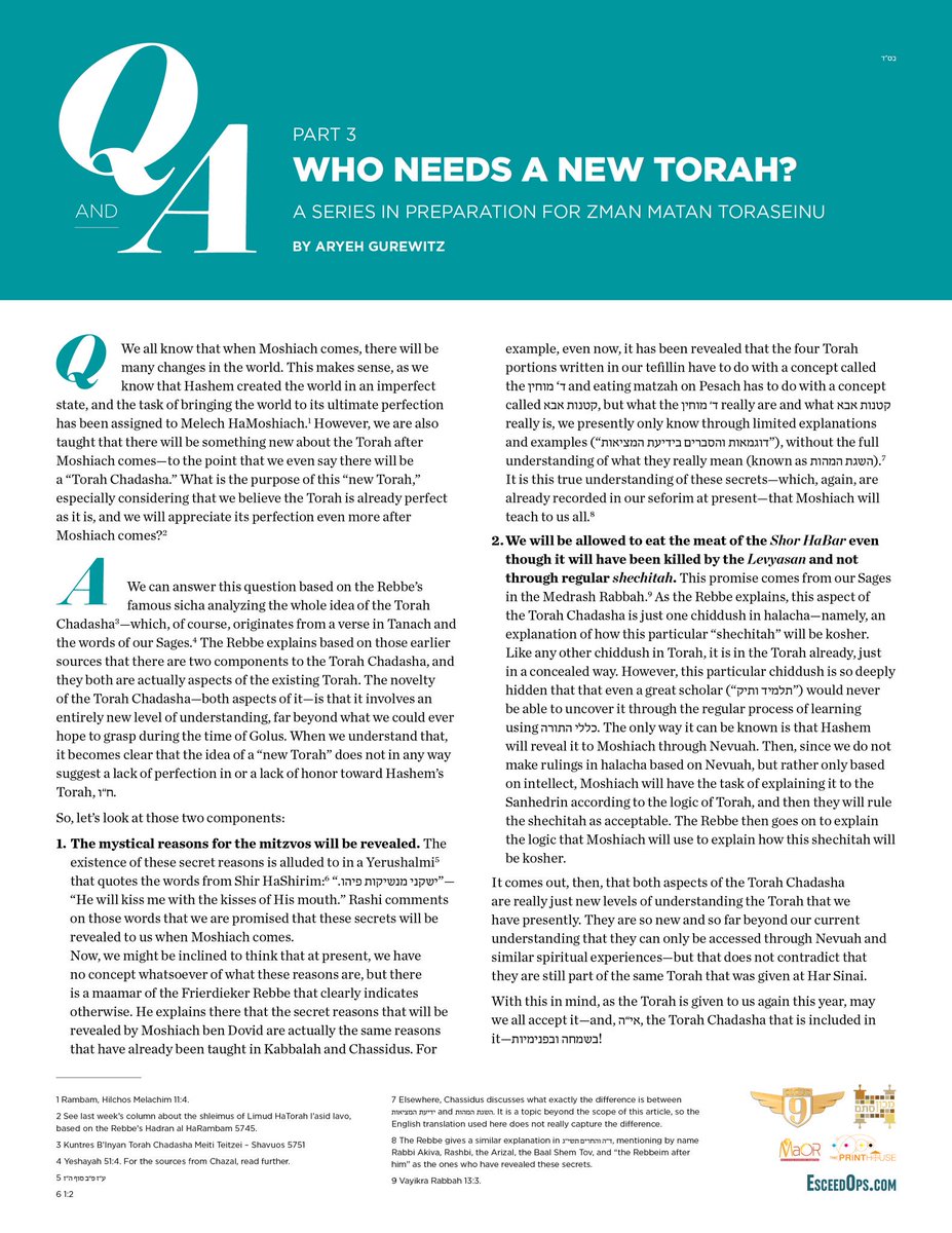 LearnMoshiach's tweet photo. A NEW TORAH?! Rabbi Aryeh Gurewitz back at it again! #LearnMoshiach #BringMoshiach #MoshiachNow #Torah #Judaism #Shavuot #Shavuos #Jewish https://t.co/Zo9yEymnbD