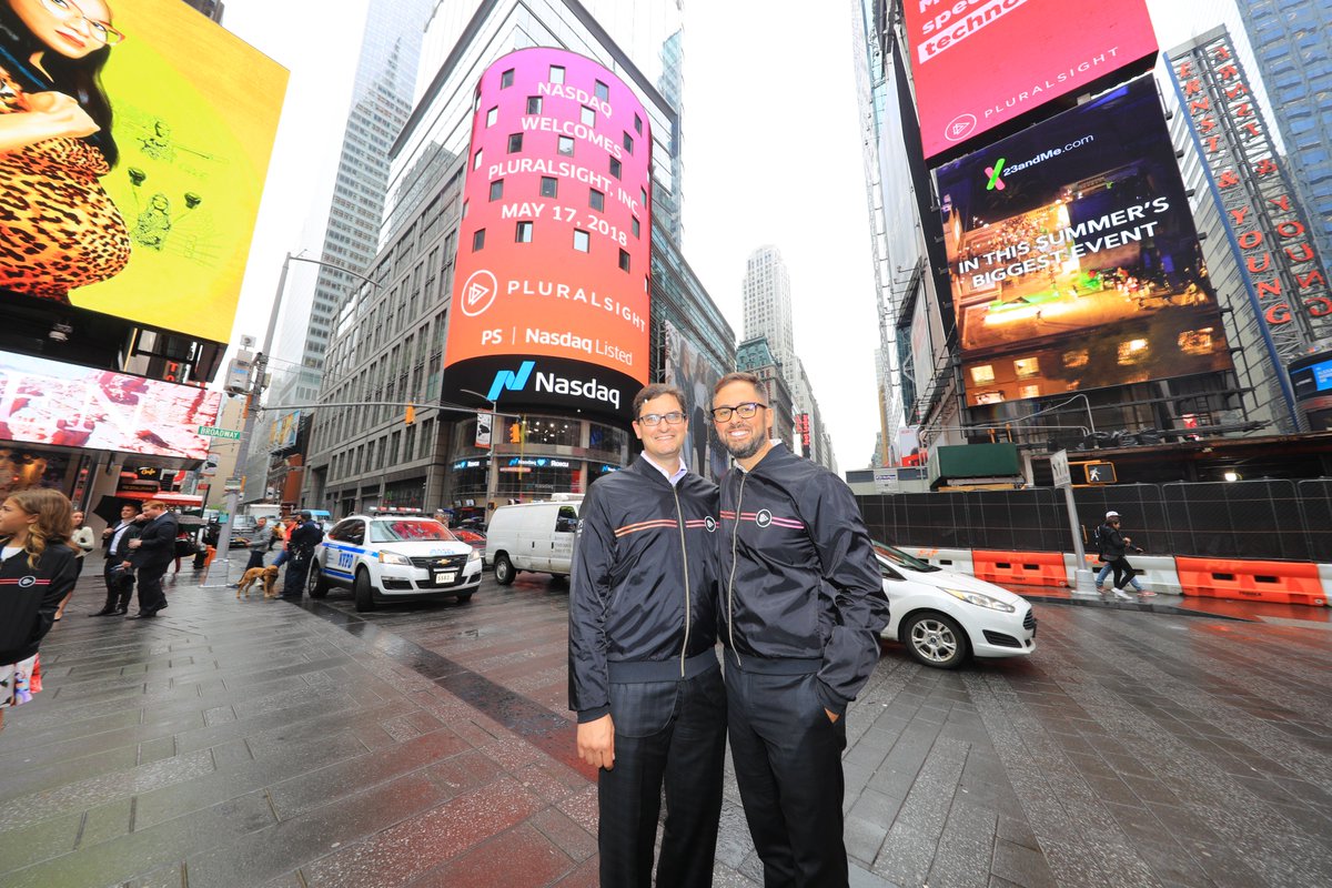 skonnard's tweet image. Thank you for always believing in @Pluralsight! @ryhinkle #PluralsightIPO $PS