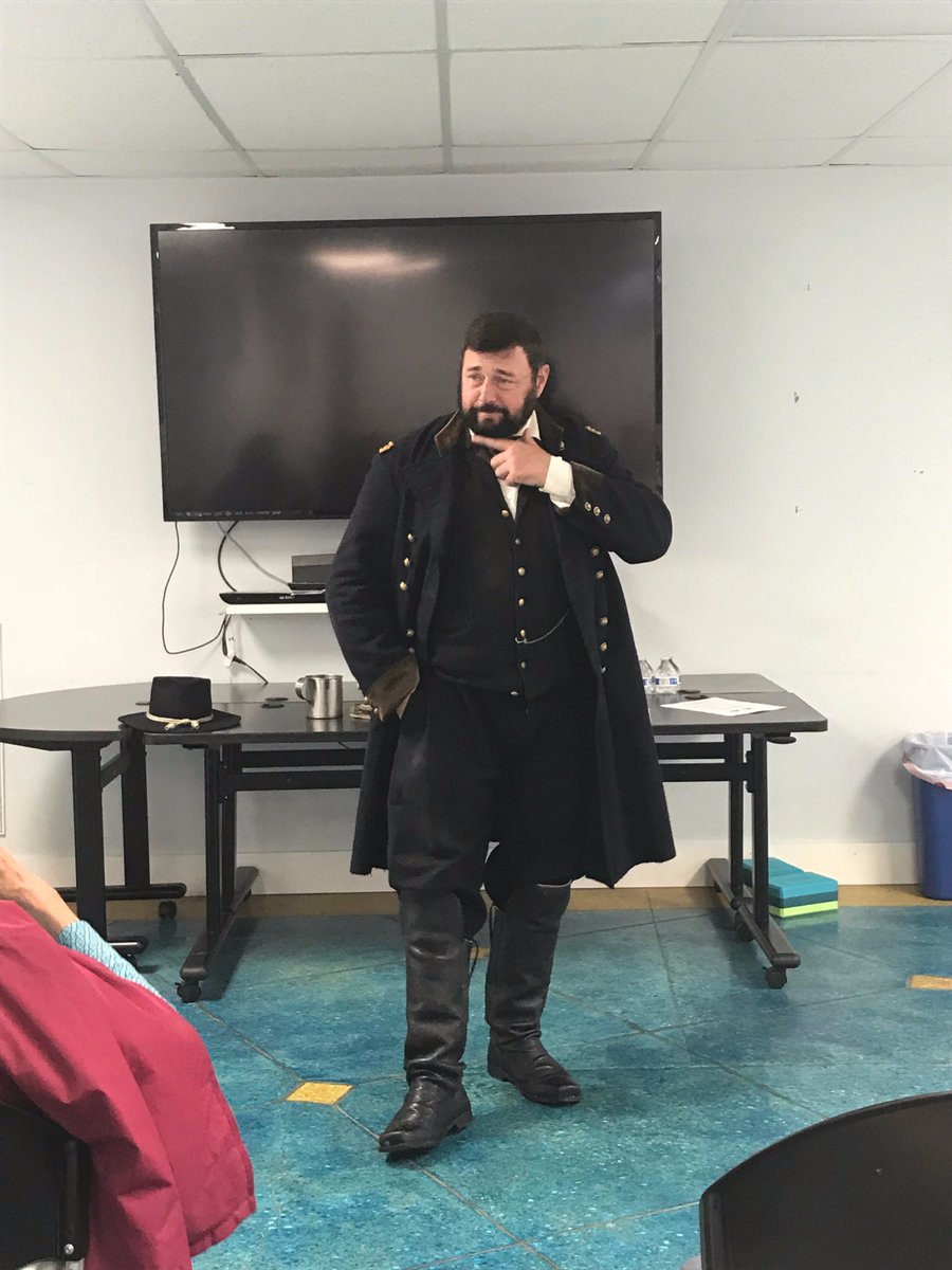 BelmarNJLibrary's tweet photo. Thanks for a great trip back in time. We all enjoyed hanging out with Ulysses S. Grant last night!
#history #librariesrock #ulyssessgrant https://t.co/eLqwDCbMjz