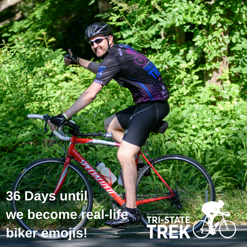 TriStateTrek's tweet photo. 36 days until the @TriStateTrek! Learn more about our 270-mile ride from Boston to Greenwich at https://t.co/uL3veLDRVa! #EndALS #ALS #ALSAwarenessMonth #Cycling #CycleBoston #CycleGreenwich https://t.co/cNeN7ZURRV