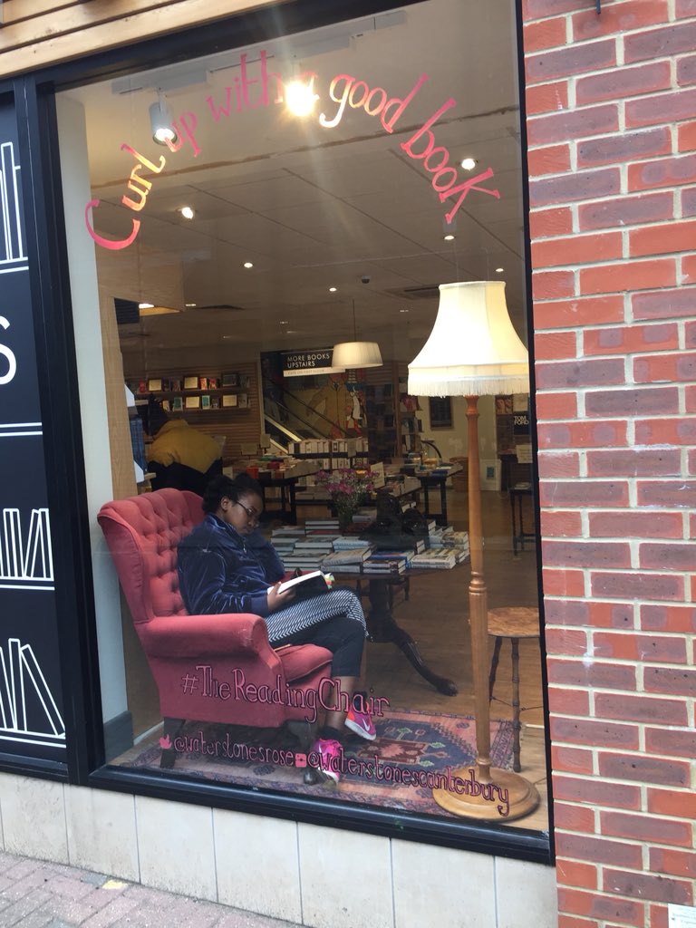 WaterstonesRose's tweet photo. This discerning customer took time out to enjoy #TheReadingChair yesterday, and you should too. Sheโs reading โYouโve Got A Book In Youโ, so we look forward to her book gracing our shelves one day. https://t.co/rpoubAB7PN