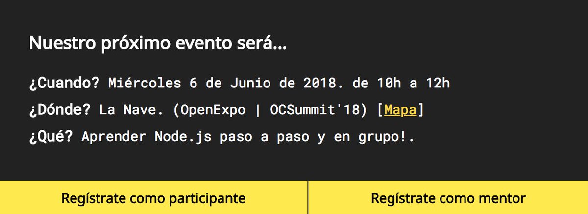 NodeSchool Madrid tweet media