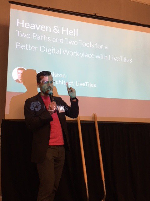 livetiles's tweet photo. Our Chief Architect @ErikRalston is bringing the house down with a presentation on AI ethics at #HITSSpring18. Are you ready for an engaging discussion? https://t.co/oUe2BI8TGm