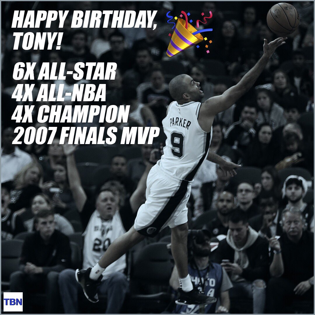 Wishing tony parker a happy birthday   