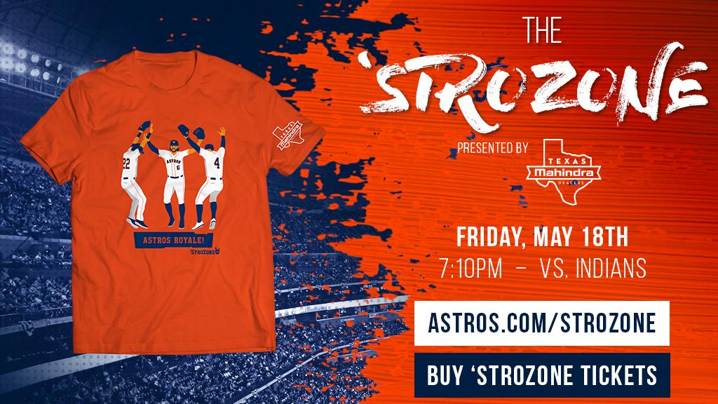 astros's tweet photo. Astros Royale!

These #StroZone shirts are only available TOMORROW with this package. Pick up your ticket at https://t.co/26phKMrNuk. https://t.co/P4YdaoHcpt