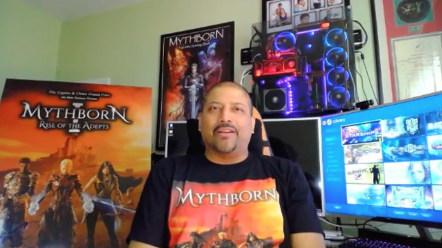 VMythborn's tweet photo. Just a reminder, I will be LIVE on the @MythbornMedia Facebook page today at 3pm EST/12pm PST to talk about Mythborn 2: Bane of the Warforged! Tune in and get ready to ask your questions! #MythbornMedia #AuthorChat #Author #FantasyNovel https://t.co/u6nMlRzBct