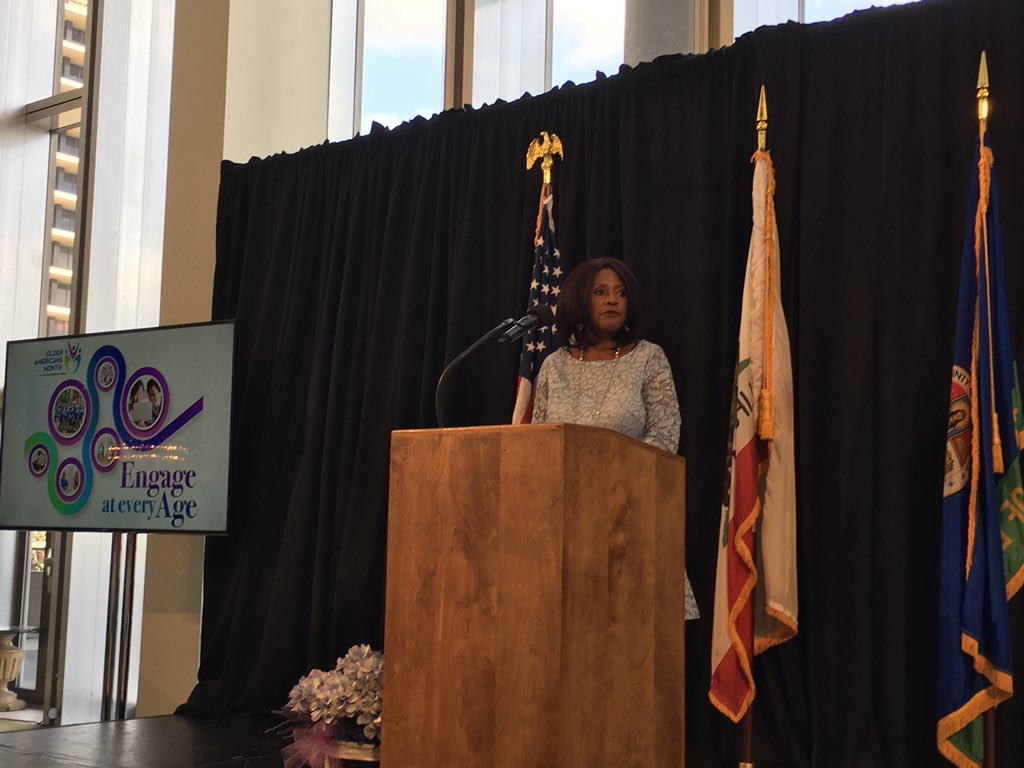 LACountyAD's tweet photo. Celebrating the 53rd Annual Older Americans Recognition Day! Congratulations to all the amazing older adults who do so much for #LACounty with their volunteer work #OAM18 #n4aStrut https://t.co/xCsVP6cKyD