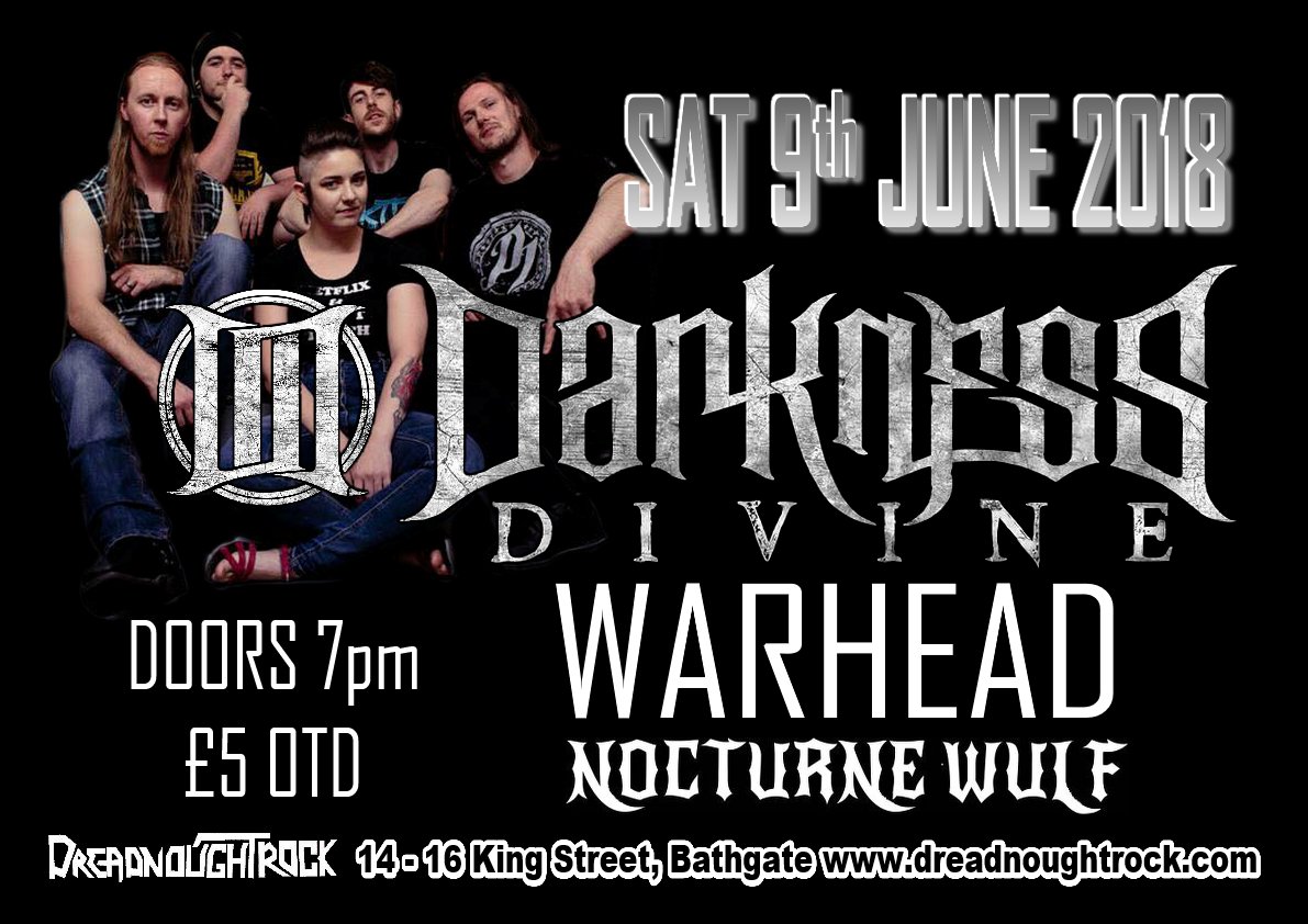 Dreadnoughtrock's tweet photo. @DD_Band @WarheadMetal Nocturne Wulfe @Dreadnoughtrock 
Sat 9 June #metal 
Tickets and Info @skiddle https://t.co/vEC5vNnnYW https://t.co/i7tSmxze3x