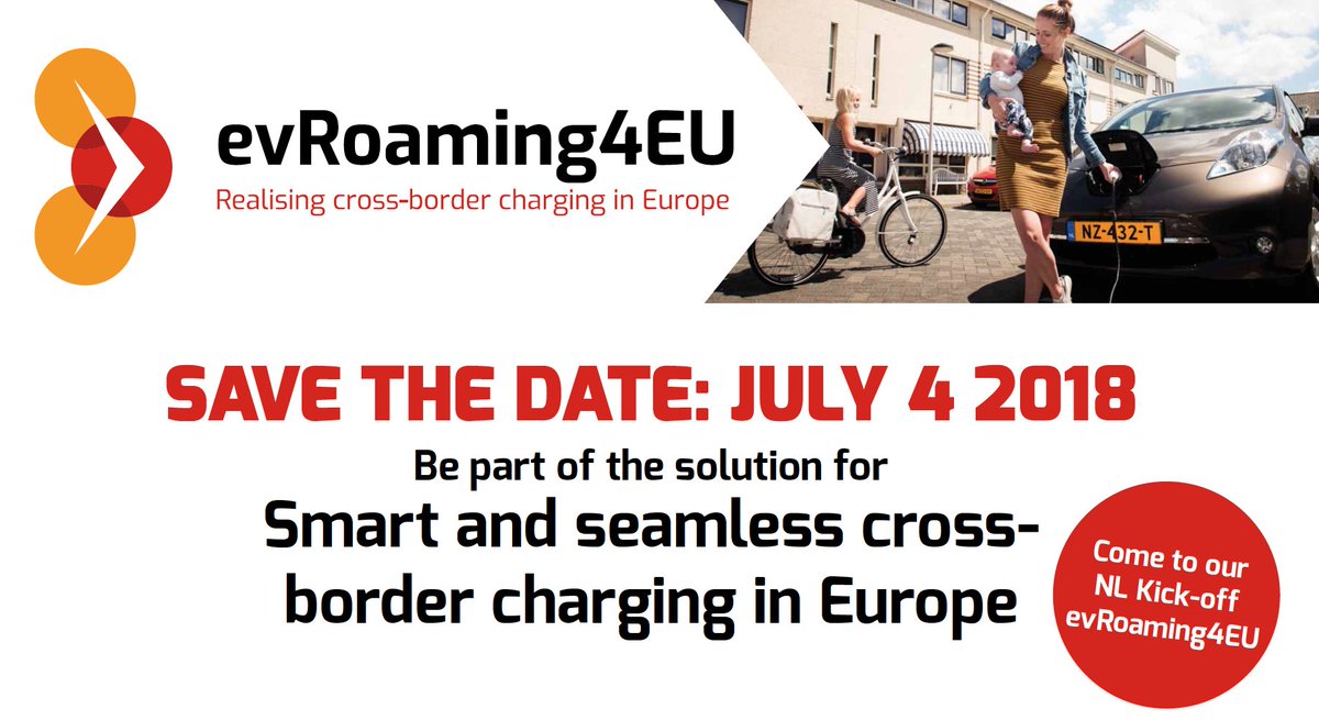 Wil je als EV-rijder meehelpen om laden ook over de grens gemakkelijker te maken? Wil je je ervaringen delen? Kom dan op 4 juli in Amsterdam meepraten tijdens kick off van een nieuw Europees Project. 
en.nklnederland.nl/news/save-the-… <a href="/NKLNederland/">NKL Nederland</a> @MRAelektrisch <a href="/vincente/">Vincent Everts</a> <a href="/MaartenvBiezen/">Maarten van Biezen</a>