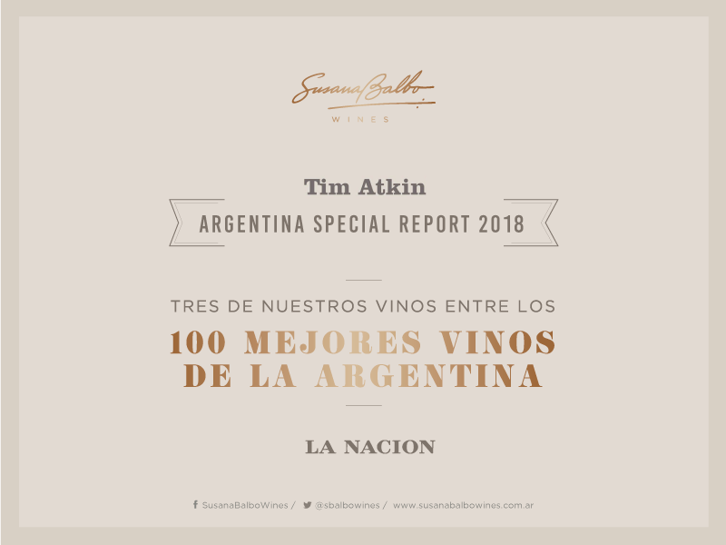 ¡Orgullosos de nuestro trabajo! 

El reconocido Master of Wine <a href="/timatkin/">Tim Atkin</a>, reconoció a tres de nuestros vinos entre los mejores 100 vinos de #Argentina en su #SpecialReport2018.

Gracias diario <a href="/LANACION/">LA NACION</a> por la excelente nota.