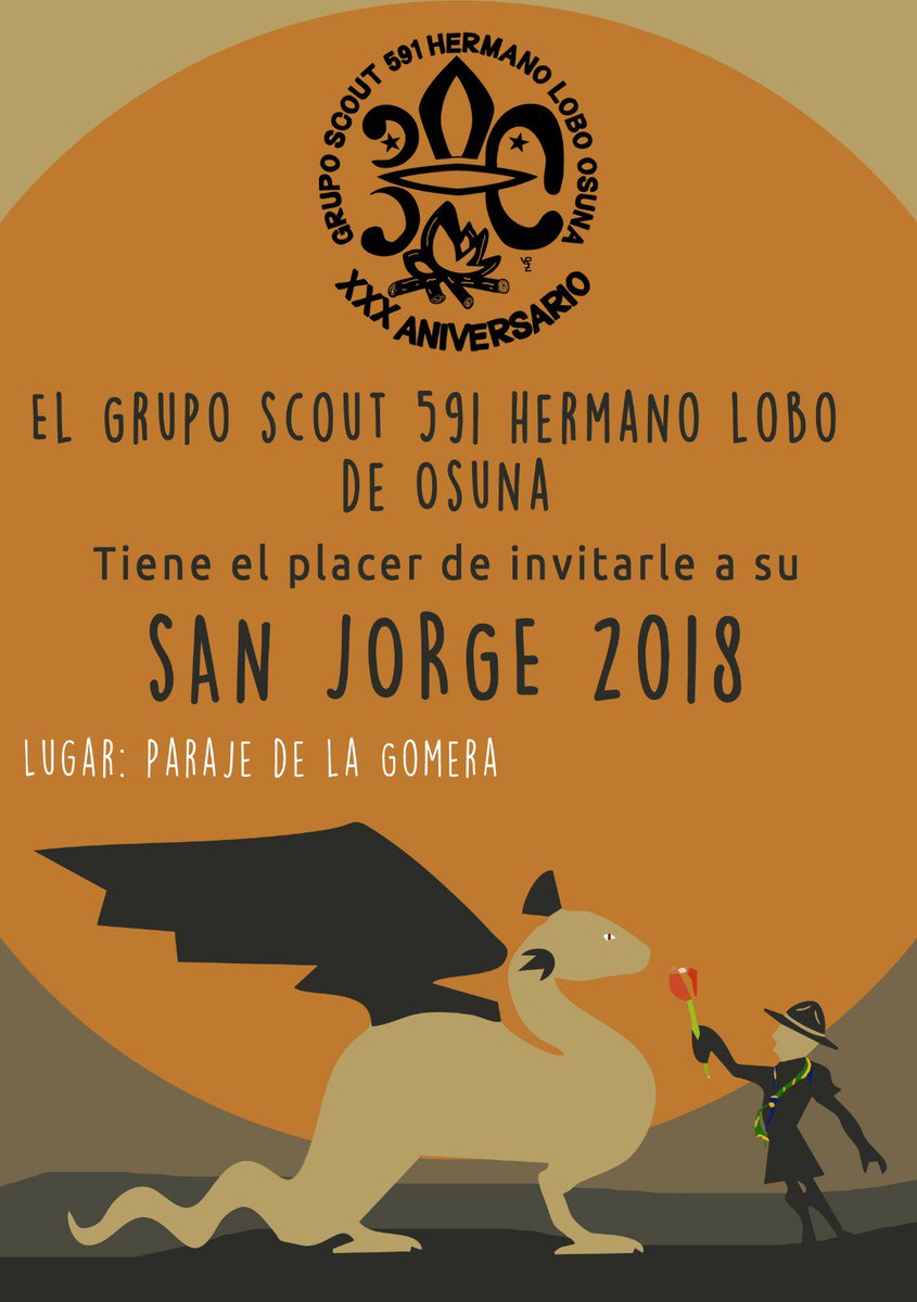 591HermanoLobo's tweet photo. Por fin!! Este sábado 19 de mayo celebramos San Jorge. Si deseas venir, ponte en contacto con nosotros a través de #Facebook #Instagram o #Twitter y así pasar un día genial!! #hermanolobo #scouts #sanjorge2018 #vamosapetarlo https://t.co/LTOm5CFAaj