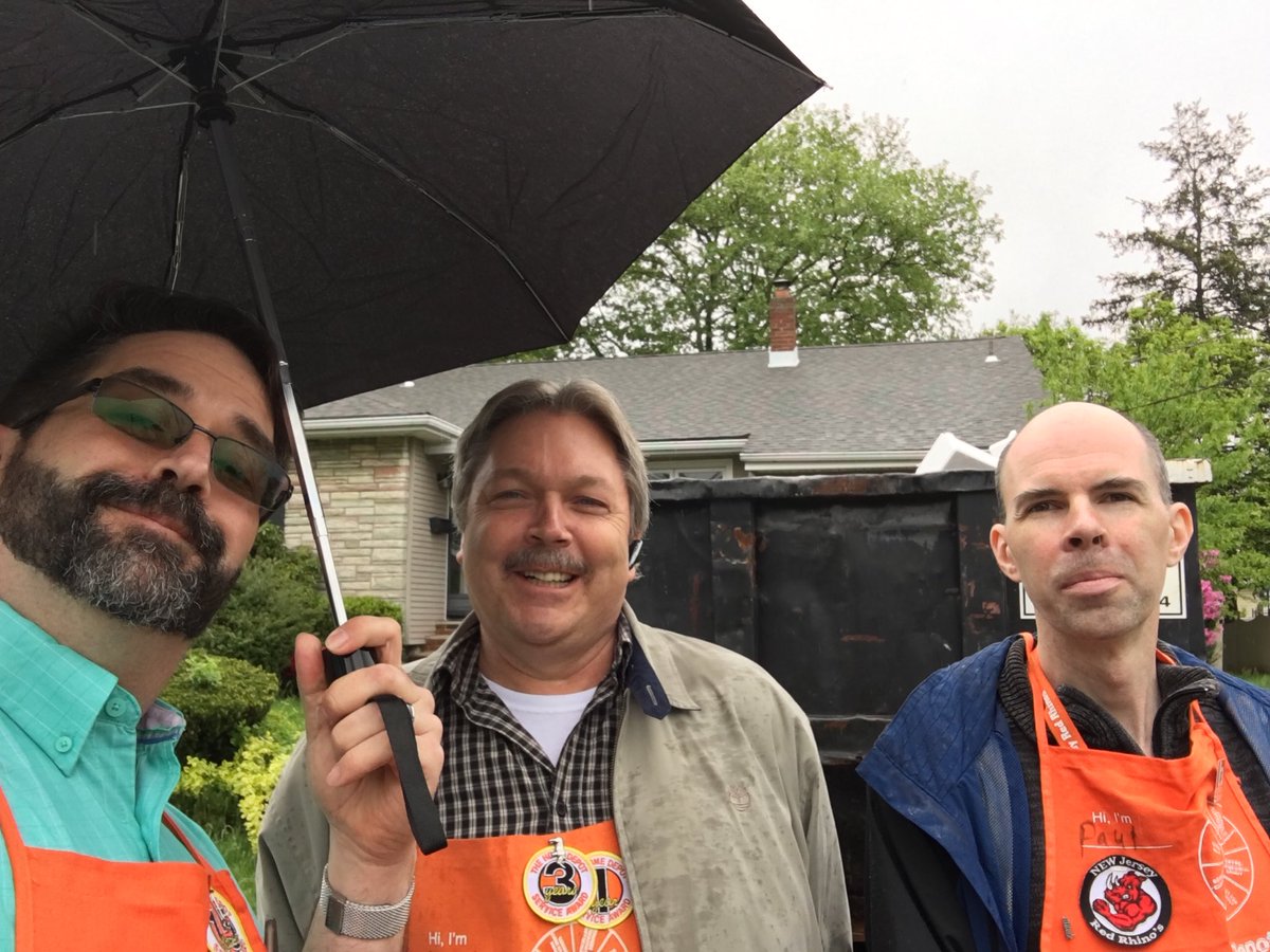 Sometimes trial by fire other by rain.  My first HDE J-S-I in the R-A-I_n. Thanks PAUL and GLENN. #whollstoptherain @HDE_diana