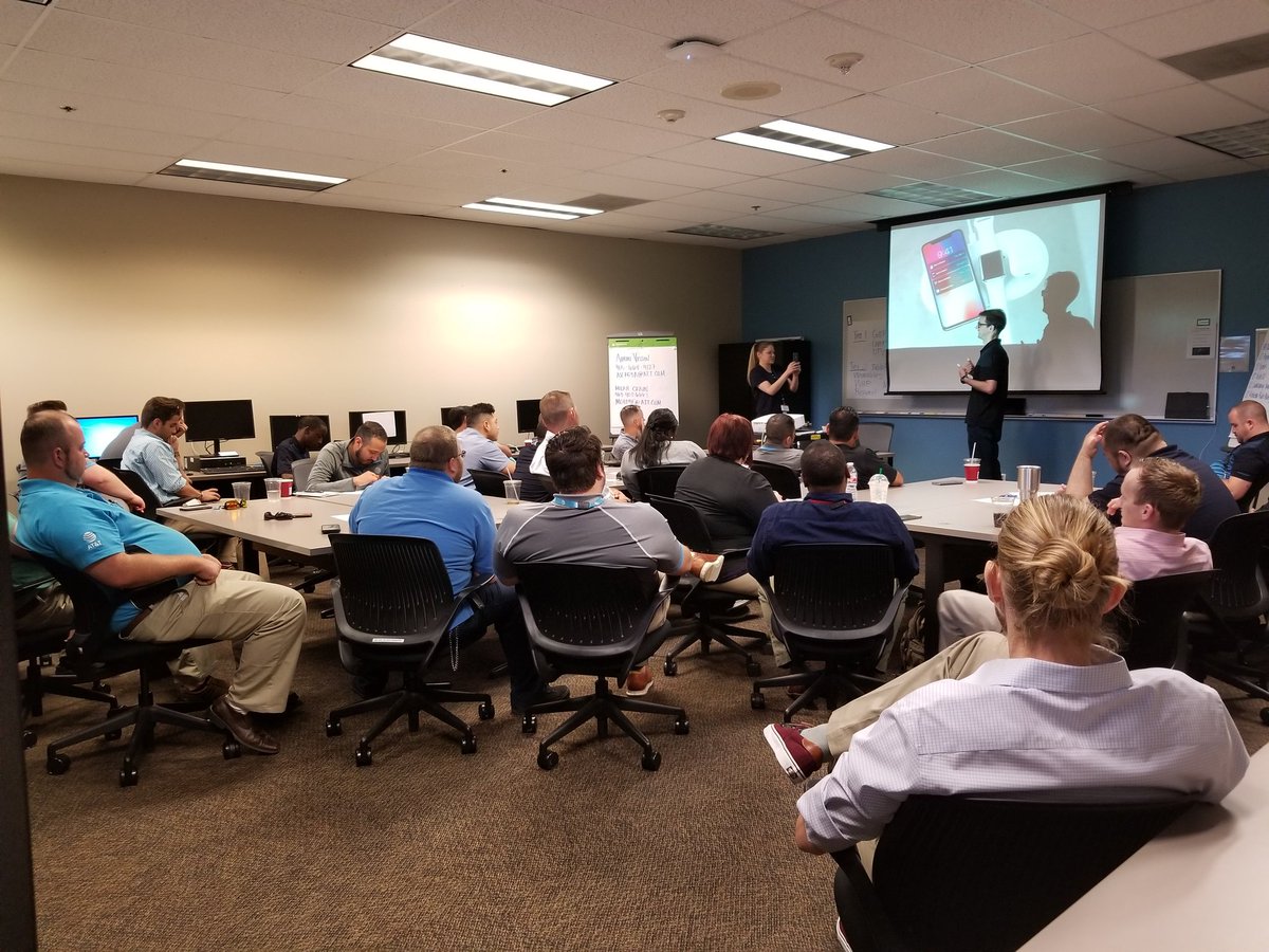 Apple Training thanks to an amazing Tim Brennan to make sure our new hires are up-to-date on iOS!

#Day2ForNewHires #LifeAtATT #attemployee #IHX #NTX #WhiteGloveExperience #Apple #iOS