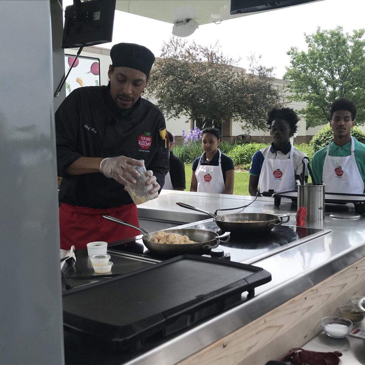 Teaching Kitchen is happening now <a href="/LincolnMS_Pike/">Lincoln MS</a>  <a href="/PikeSchools/">Pike Twnshp Schools</a>