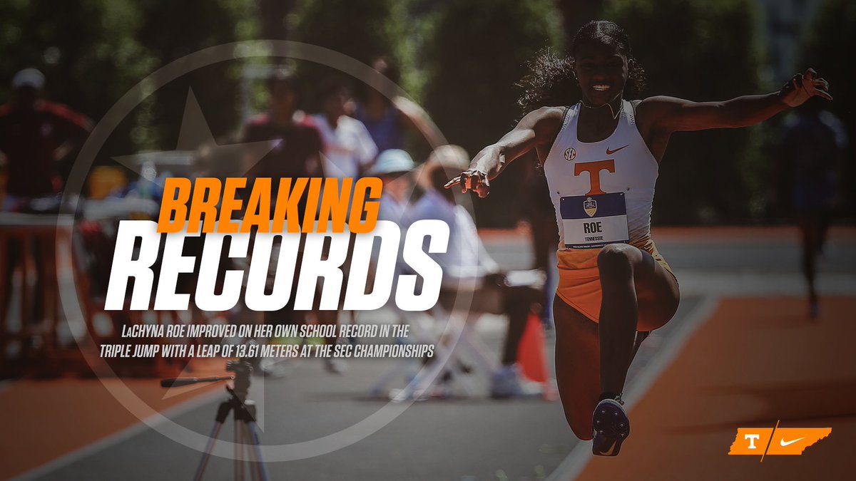 Vol_Track's tweet photo. #VolRecords: @_madeinchyna_ demolished her own triple jump record with a leap of 13.61m (44-8), which ranks 7th nationally https://t.co/SSHyz0ZSMo
