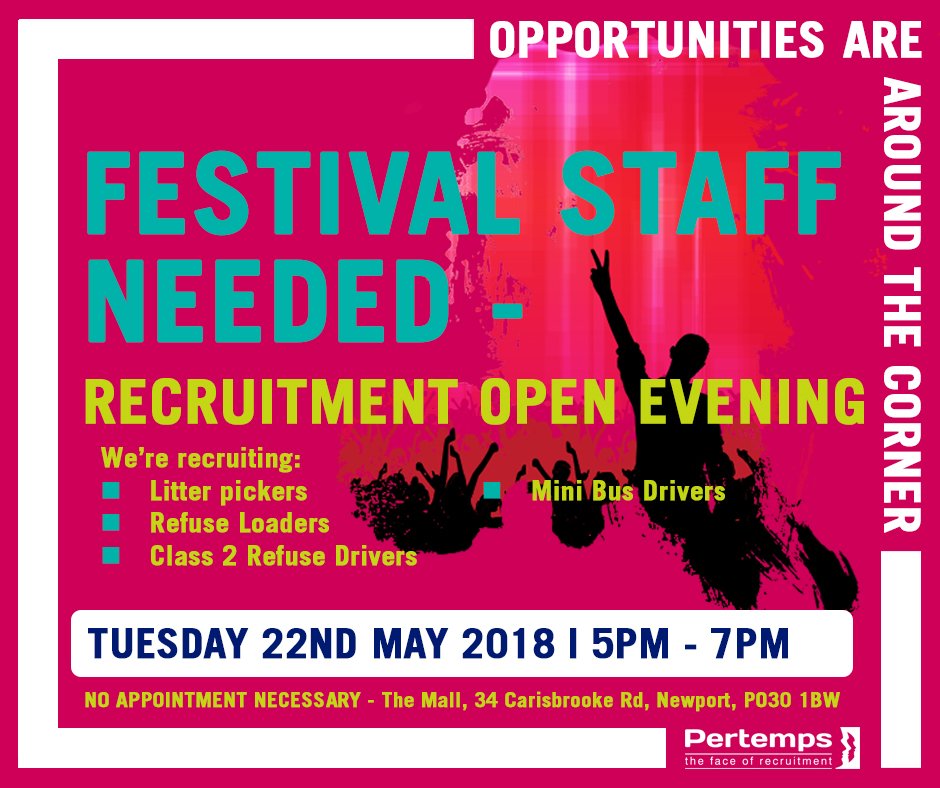 IWrecruitment's tweet photo. Want to WORK at ISLE OF WIGHT FESTIVAL 2018?

🎉🕶️💽 https://t.co/8BjXTooQb2