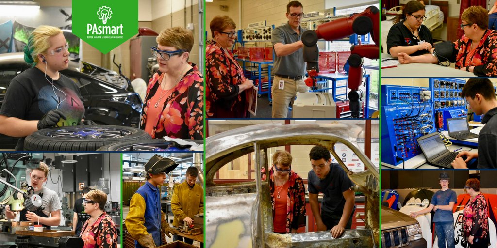 PALaborIndustry's tweet image. We toured the Upper Bucks County Tech programs that offer opportunities to work on industry-grade equipment, some of which were purchased through grant funding allocated by #PAsmart.  

Students earn high-priority industry certifications ready to contribute to the #PAworkforce.