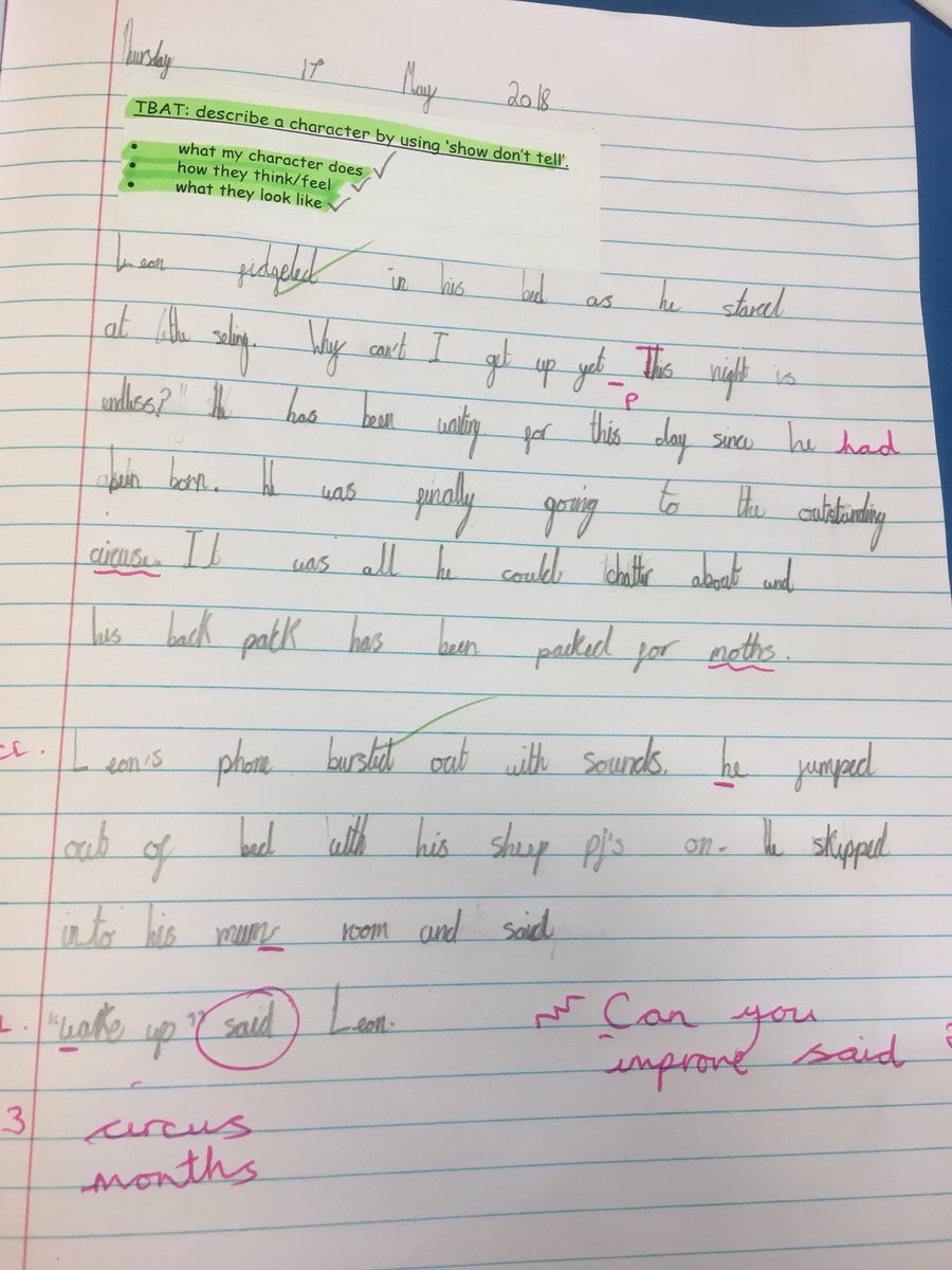 Miss Mills was so impressed with the writing Mercury class produced this afternoon using the ‘show don’t tell’ technique 🤗 ✍️ <a href="/WritingRocks_17/">#WritingRocks✍️😍☺️ writingrocks.bsky.social</a>