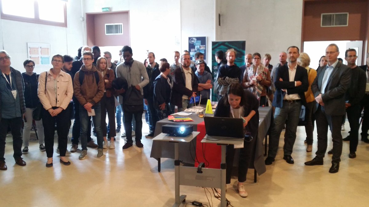 CAPEB76's tweet photo. CAPEB Le Havre journée BIM ELITE pour les acteurs de la construction. Initiative portée par #CAPEB Calvados dans le cadre d'Erasmus + avec le GIP rectorat de Caen. Partenaires italiens, estoniens, portugais et écossais présents pour accueillir les jeunes et les #artisans du btp https://t.co/EwvDfh5aGf