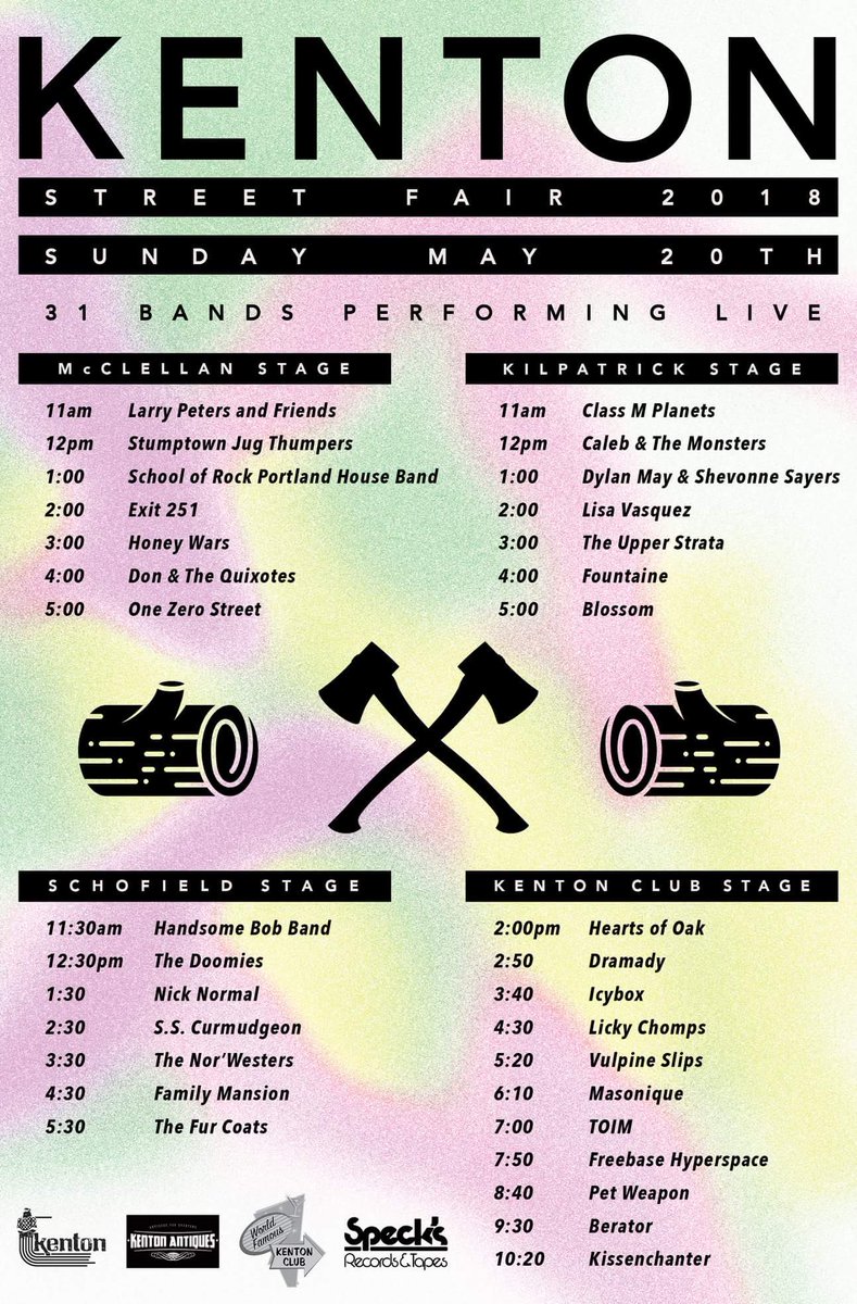 Sunday! Come get wild with us @ the Kenton Club Stage @ the Kenton Street Fair! #pdxmusic #pdxmetal #pdxpunk #livemusic #kentonstreetfair