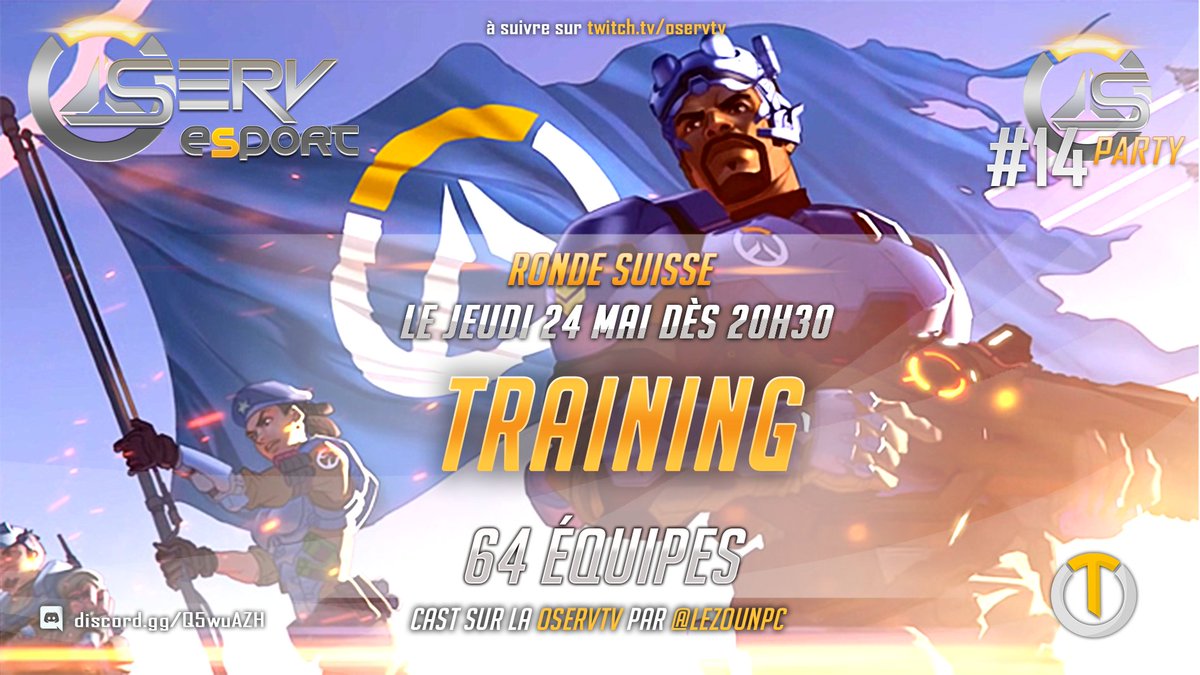 OservEsport's tweet photo. #OwParty La Oserv Party #14 est de retour très vite après la DH, attention des changements dans les règles ont été apportés !
🗓 Jeudi 24 Mai 20h30
👥 64 teams
🏆 Ronde suisse spéciale tout niveaux
🎧 https://t.co/e9mkGTRofS
📝Inscriptions TEAM + SOLO: https://t.co/FlVx2Y15oJ https://t.co/fdI4t9L6Qu