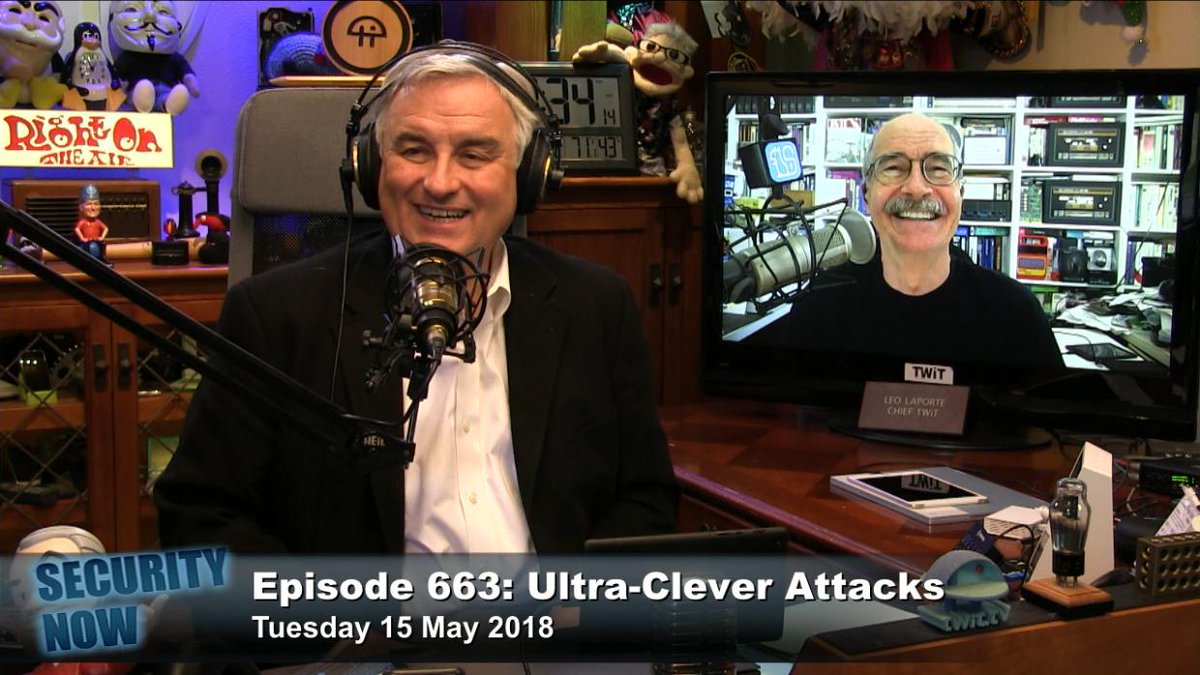 TWiT's tweet photo. On "Security Now" @SGgrc and @leolaporte examine two especially clever, new, and bad attacks named #eFail and #Throwhammer. Subscribe and watch here: https://t.co/FJt7WXxspV https://t.co/l6ZDj5rhgH