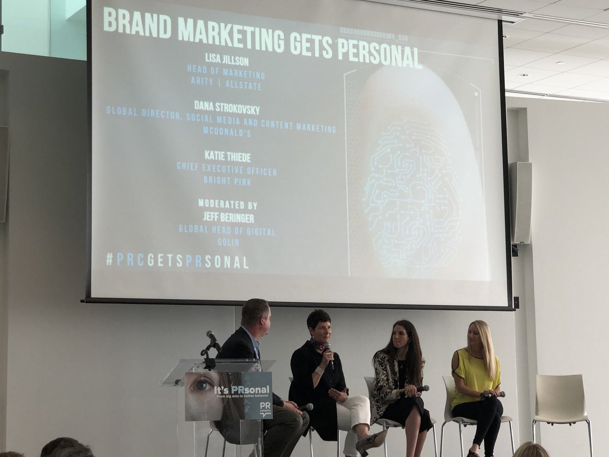 HKStrategies_US's tweet photo. .@McDonalds Global Director, Social Media &amp; Content Marketing, @D_Stro explains that when it comes to data, it is important for consumers to understand the benefits of sharing information. “Understanding and education will make people more comfortable.” #PRCgetsPRsonal https://t.co/bgdoIgNVAW
