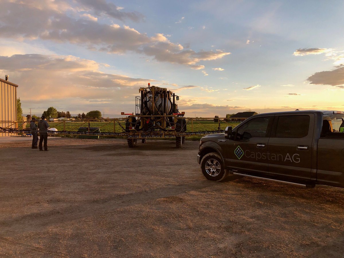CapstanAg's tweet photo. A great day yesterday in East Idaho with #AgriService and #AgRows installing and testing a #PinPointII on this 120’ 10” #RoGator with 143 of our #HighFlow valves! #CapstanAG #FlowMatters #PressureMatters https://t.co/ihYVABNWH4