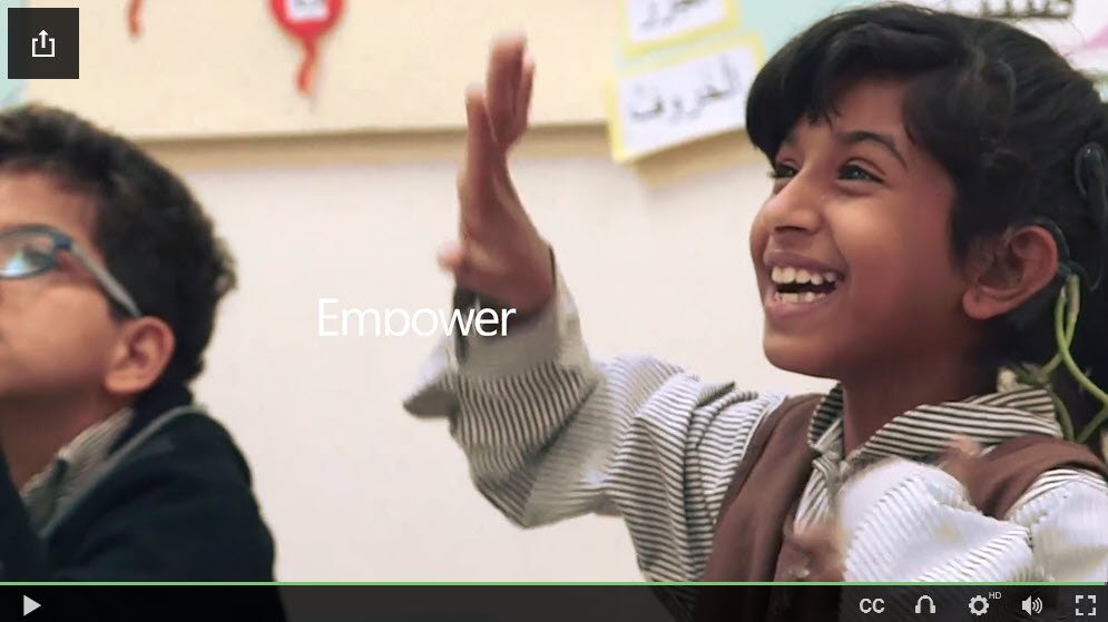 mkashman's tweet photo. "Design for every single person in this human race." #yes 

Important short film from @Microsoft, "Empower every person: #reimaginingaccessibility" 

WATCH https://t.co/DErz7JcriC

Kudos to @jennylayfluffy @jeffteper @MSFTEnable @USBLN @BeAccessibleNZ, @TD_Canada &amp; @RITNTID https://t.co/HhGHVOSf6C