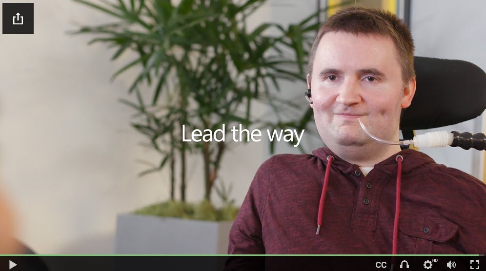 mkashman's tweet photo. "Design for every single person in this human race." #yes 

Important short film from @Microsoft, "Empower every person: #reimaginingaccessibility" 

WATCH https://t.co/DErz7JcriC

Kudos to @jennylayfluffy @jeffteper @MSFTEnable @USBLN @BeAccessibleNZ, @TD_Canada &amp; @RITNTID https://t.co/HhGHVOSf6C