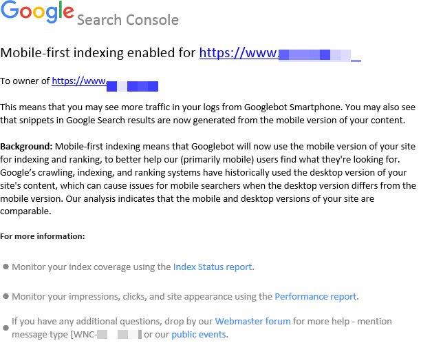 mindbreak's tweet photo. Ersten Mails zur Mobile First-Indexierung werden von der #GoogleSearchConsole versendet: https://t.co/AfSqb7UzNo
