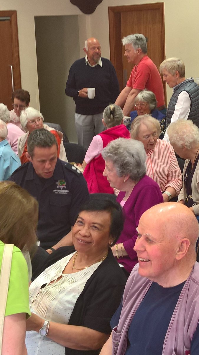 CraigCooperNFRS's tweet photo. A really interesting day, attended the #Bestwood NAT meeting on behalf of @DPO_Robyn this morning which was brilliant opportunity to meet the #PartnerAgencies involved. Then attended #GoodShepherdFriendshipGroup with #ArnoldFS #RedWatch providing #FireSafetyInTheHome advice https://t.co/dVBPhqx084