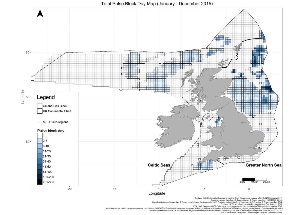 JNCC_UK's tweet photo. Interested in marine noise, First ever UK impulsive noise maps and data collected via the JNCC Marine Noise Registry: 2015 https://t.co/2U2vlRxcFb and 2016 https://t.co/fdyXWOxLBx https://t.co/567yxi8nJw