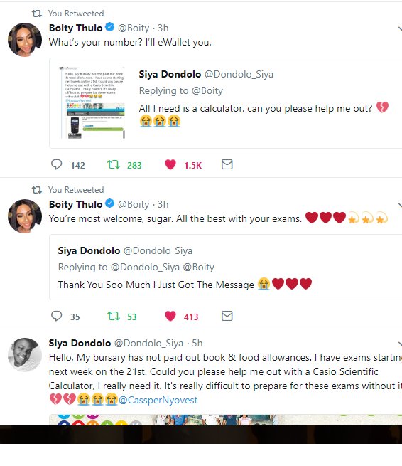 siyadondolo's tweet image. Thanks again @Boity for the eWallet. Here is proof of purchase. I will never forget what you've done for me 😭😭❤️❤️❤️ and thank you for trusting me with your money, many didn't ❤️