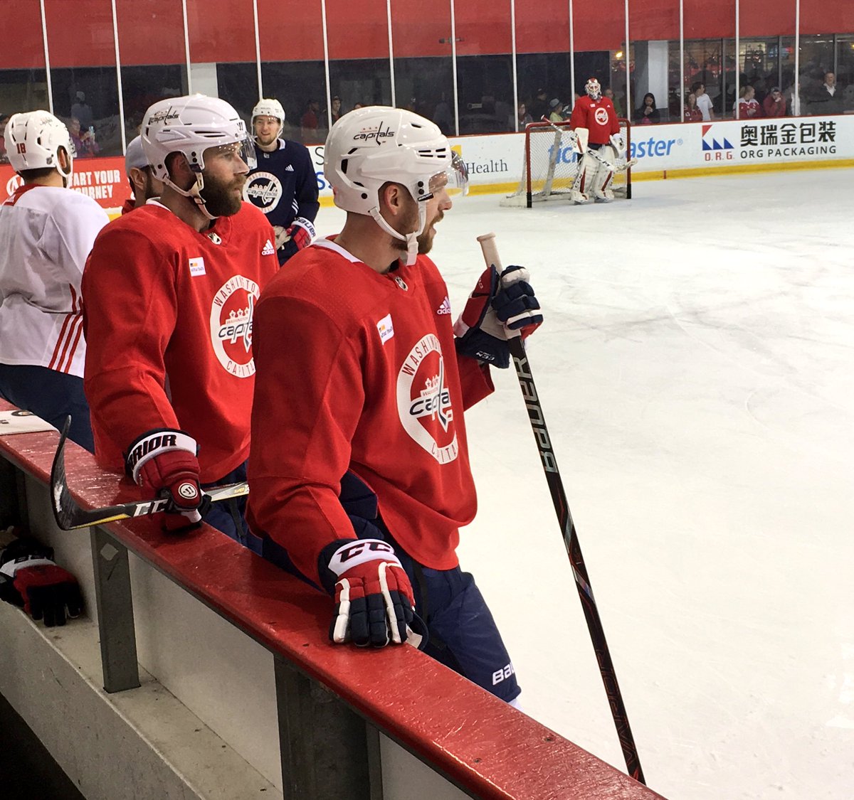 Capitals's tweet photo. Ready to go. #ALLCAPS 

@MedStarHealth Practice https://t.co/4jtrOG2cRg