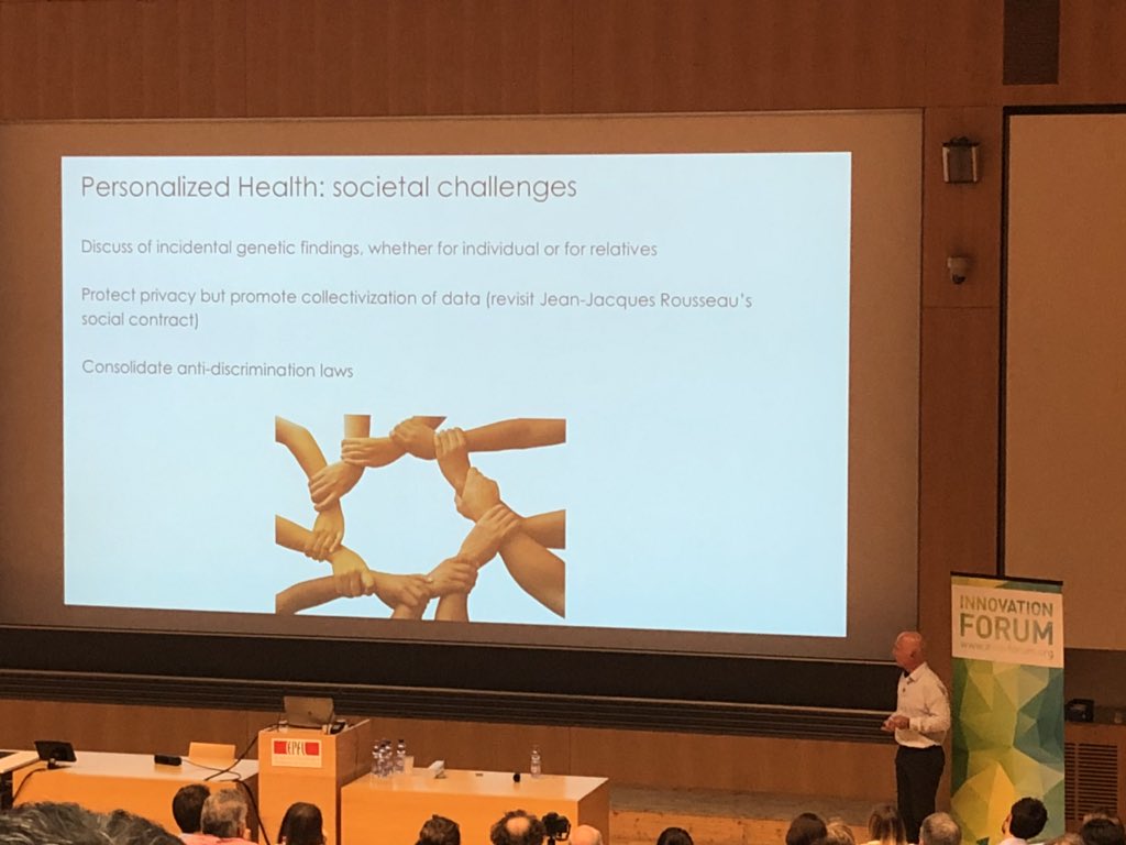 evelina_pryv's tweet photo. Great insights shared by Prof. Didier Trono @EPFL_en about #personomics #personalizedhealthcare #privacy #health2030 https://t.co/1ogylSvJ7D