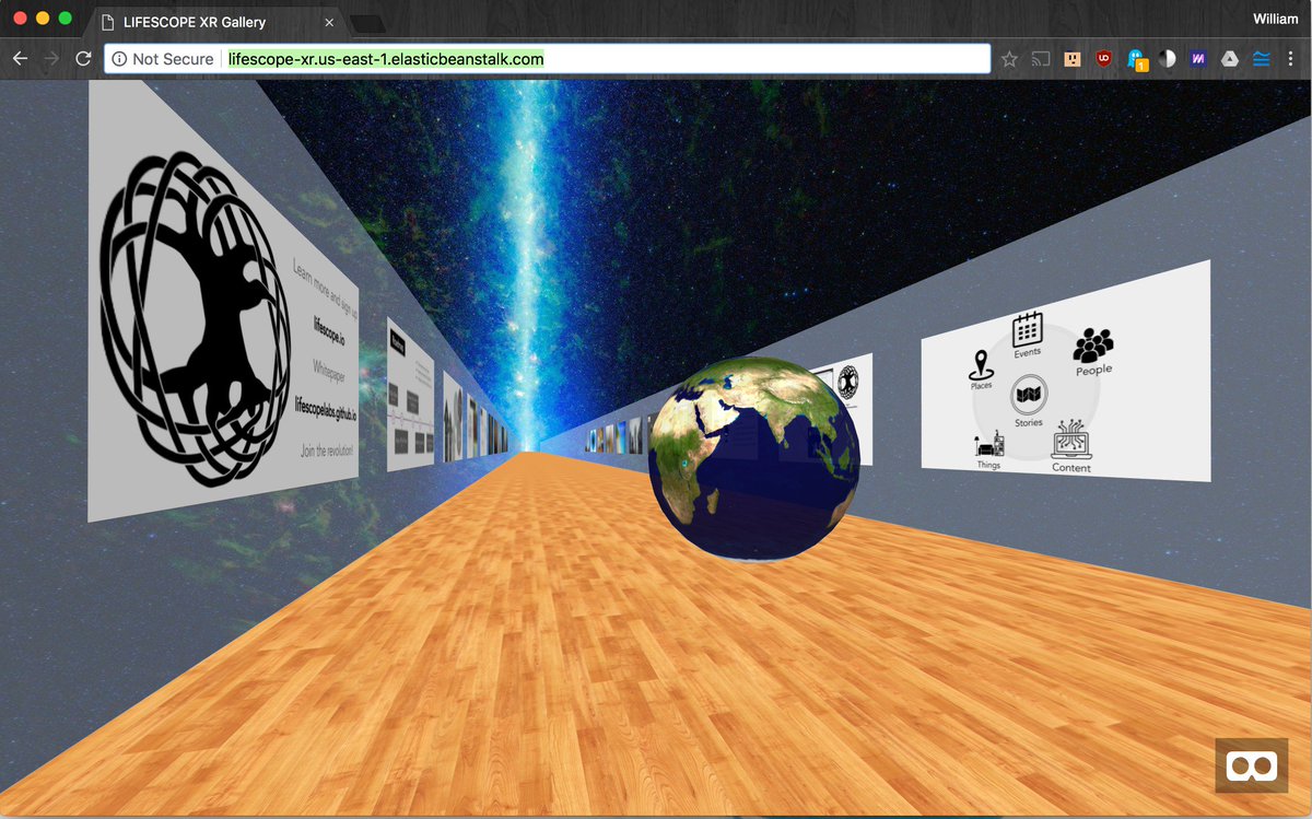 bitscooplabs's tweet photo. The Alpha of the LIFESCOPE XR Gallery is live.

Check it out: https://t.co/93OtZ3OwCC

Try out the social experience with others. (or on 2 devices)

You can move on the desktop but not mobile or VR (yet).

Audio and interactives coming soon!

Full platform launching May 26th. https://t.co/f3LsMo4Y53
