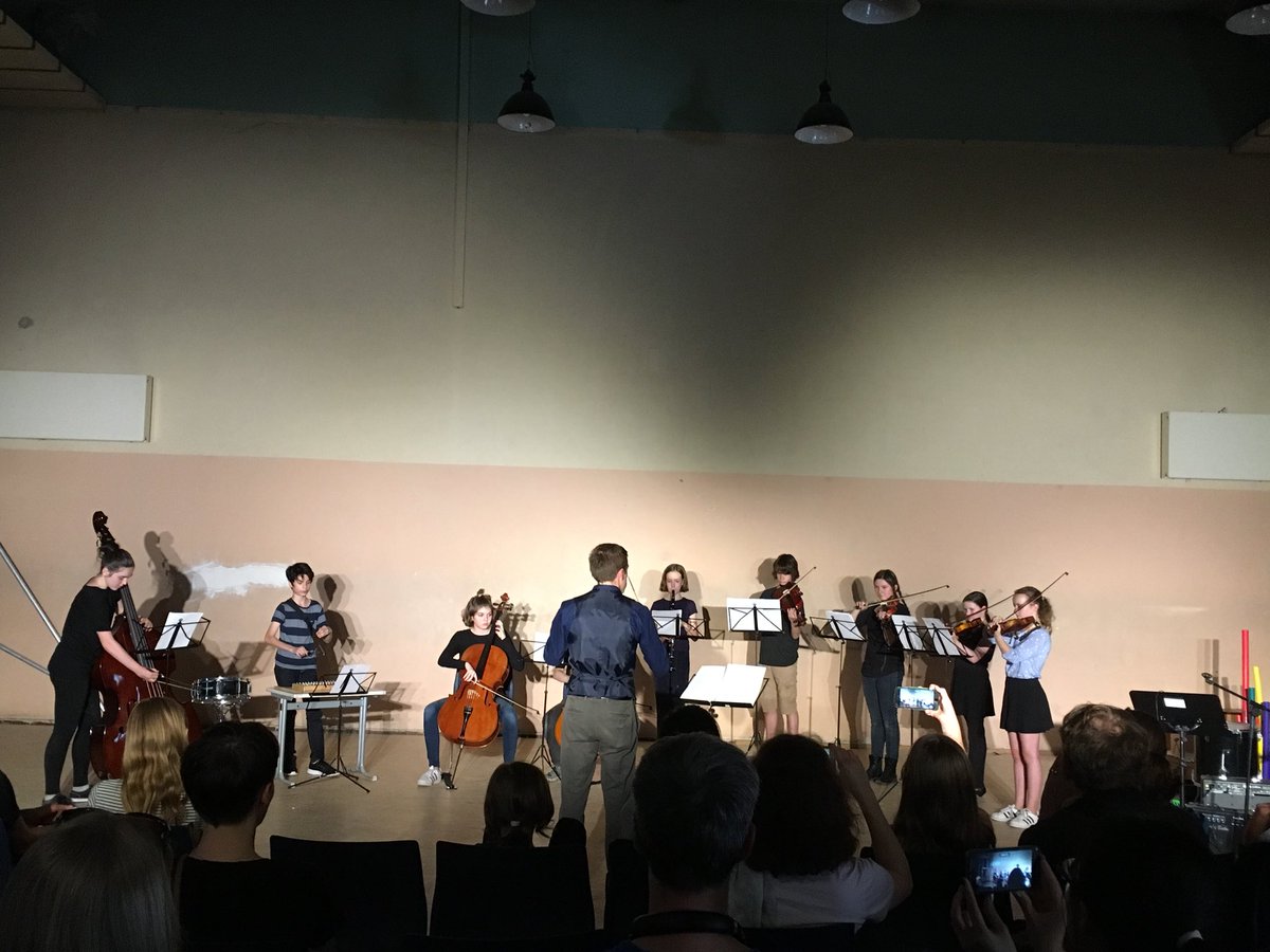 MsEichvalds's tweet photo. @BMSSecondary orchestra performance... second of the year and already massive growth spurt! Well done! #BMSArt2018 bmsinspire https://t.co/hvrqQKbM1k