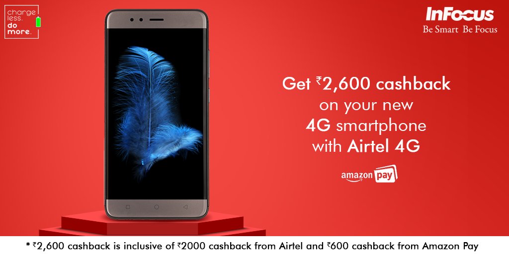 InFocus_IN's tweet image. We are here to turn your Friday into #Friyay!
Get up to INR 2600 cashback on #InFocusTurbo5, 2GB+16GB, exclusively on @AmazonIn!
Hurry! Shop now: amzn.to/2Kv6lix
#ChargeLessDoMore
