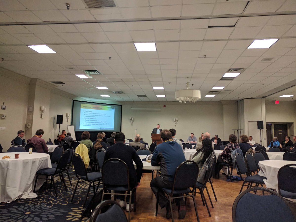 forestscanada's tweet photo. Soaking up the knowledge on day two at #OPFA2018 with Indigenous Forestry Economic Stories. #ittakesaforest https://t.co/7OJGy2p6wX