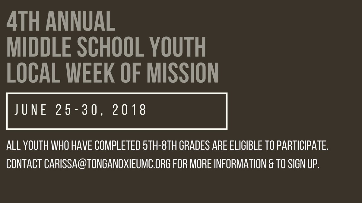Tonganoxie UMC Youth (tongieumcyouth) Twitter