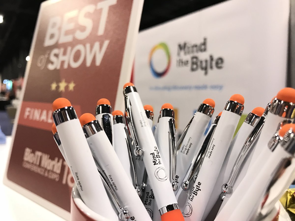 MindtheByte's tweet photo. Final day of #BioIT18! Swing in and see us at Booth 617.
In silico #DrugDiscovery made easy! https://t.co/Zf8V94ylJi