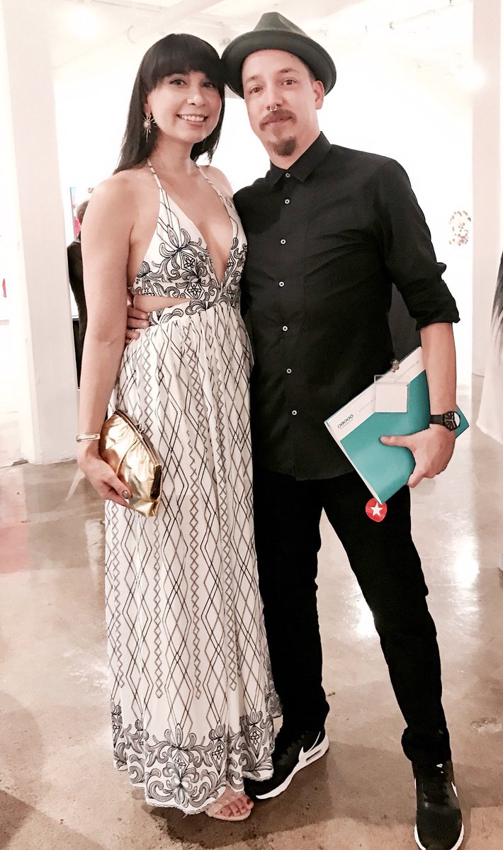 BurgundyWoods's tweet photo. #AboutLastNight • Stopped everything I’ve been doing to support my favorite person. I was so incredibly proud to walk by this man’s side. This artist never ceases to amaze and inspire me. Red Dot at Blue Star was wonderful. ⭐️ #RedDot #BlueStarContemporary #LosOtros https://t.co/dgi5XYIY4U