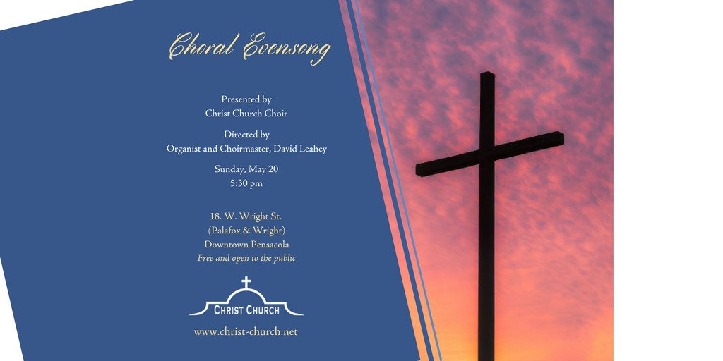 CCParishPCola's tweet photo. Choral Evensong, this Sunday at 5:30. https://t.co/N3reDQpjrs