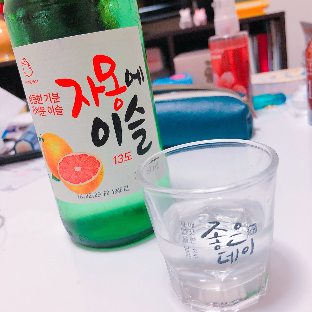 g7__cy's tweet photo. あしたがっせや〜って高まりながらひとりでそじゅ🥃🇰🇷💓背景汚いの気にしないでwww https://t.co/qs7i4YOafE