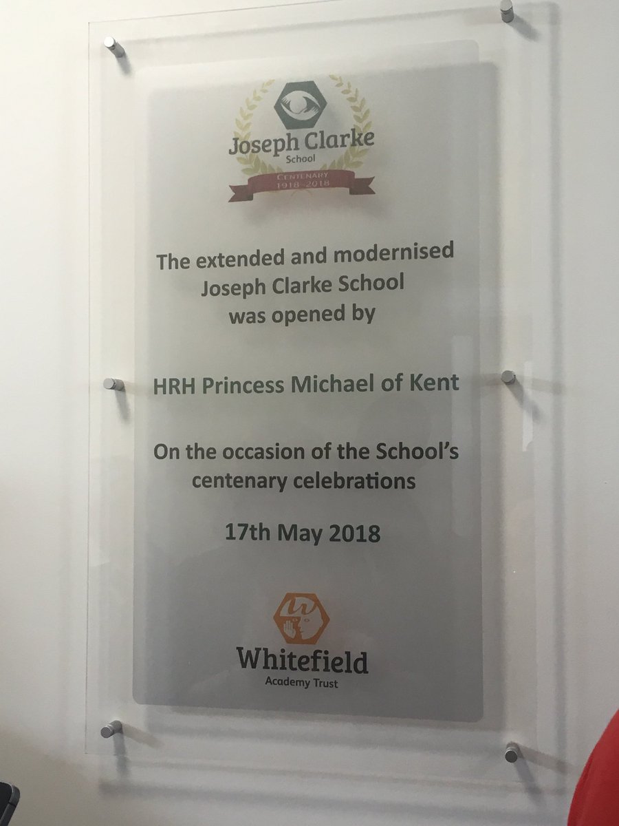I went to the official opening if the new Joseph Clarke School. Good to catch up with old friends and see the kids again. Really pleased done still remember me. Princess Michael is wonderful