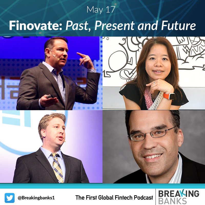 Breakingbanks1's tweet photo. Breaking Banks goes live today @ 3pm ET
@JPNicols and @psb_dc host @GregPalmer47 @Finovate and Steve Ramirez @beyondthearc talking #Finovate: Past, Present and Future!
Listen: https://t.co/5Ak3Df79vi
#FinovateSpring2018 https://t.co/gkcn1QnZ7t