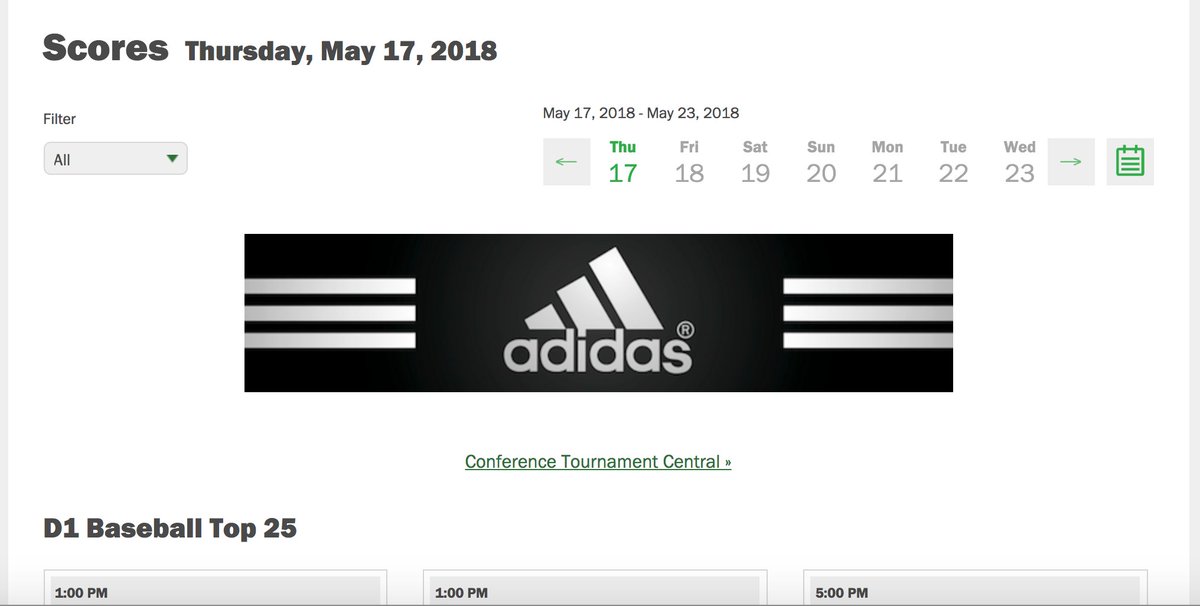 D1baseball On Twitter The Free Scoreboard Is Back Thanks To Our Partners At Adidasbaseball The D1baseball Scoreboard Will Be Free Moving Forward This Postseason And Into The 2019 Campaign And Beyond Get