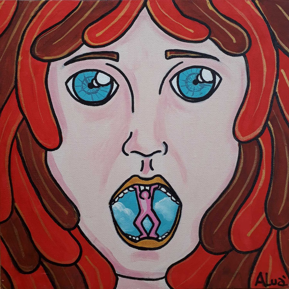 WhiteCityGaller's tweet photo. 'Una Boccata D'aria' by Street Artist ALUA 'A Breath of Fresh Air' https://t.co/pnt8Tavls7  #whitecity #ominorosa #OpenWide #breathe #redhead #streetart #pink #fresh #miniart #acrylic #pinkman @STREETARTMILANO @aluart87 @ChristianAlu @streetartnews @globalstreetart https://t.co/wKrXYsclu3